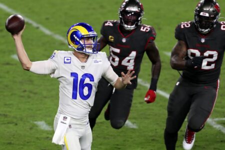 Goff throws for 376 yards, 3 TDs in Rams’ 27-24 win vs Bucs