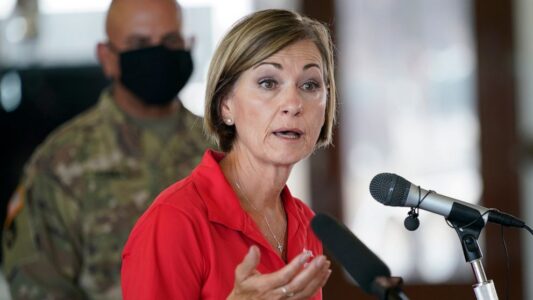 Iowa governor, aides appear in PR video for no-bid vendor