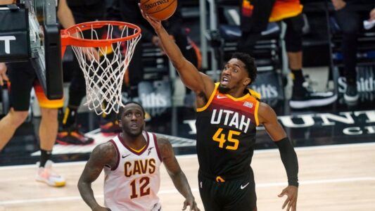 Mitchell leads Utah into matchup with Cleveland