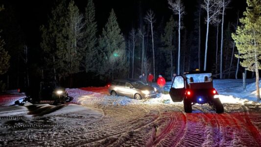 Couple Rescued In Wasatch County After Getting Stranded On Snowmobile Trail