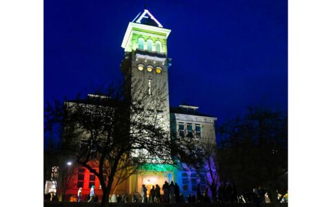Utah State Lights Rainbow Display to Support Students at BYU