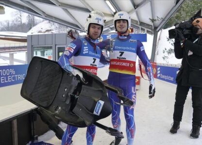 Sacrifice: Terdiman gives US Olympic doubles luge team sled