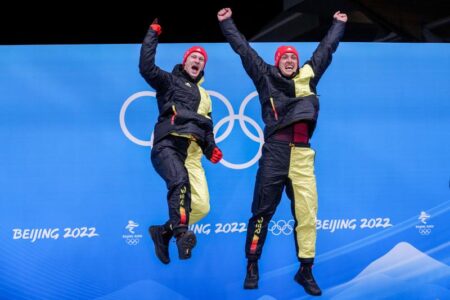 Historic sweep for Germany, taking 3 medals in Olympic 2-man
