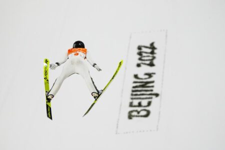 Slovenia wins Olympic debut of ski jumping mixed team