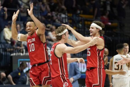 Utah holds off a late California rally, earns a 60-58 win