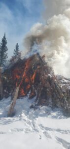 Uinta-Wasatch-Cache County Forest Burns Slash Piles on Heber-Kamas Ranger District Friday