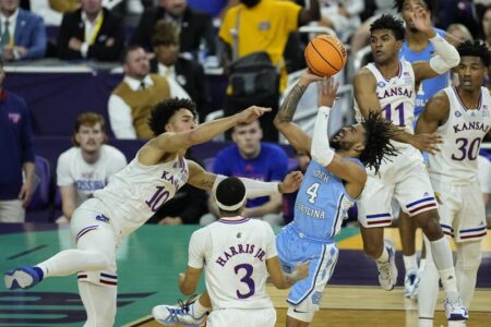 Kansas rallies, beats North Carolina 72-69 to win NCAA title