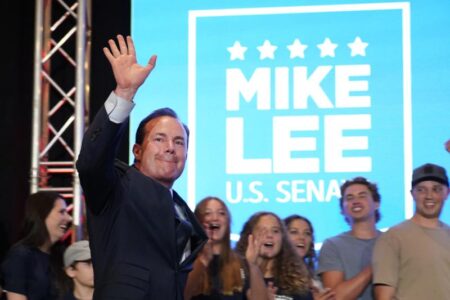 Sen. Mike Lee brushes off opponents to win Utah GOP primary