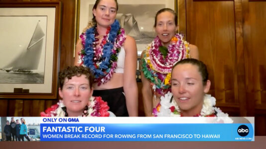 All-female team breaks world record by rowing from California to Hawaii