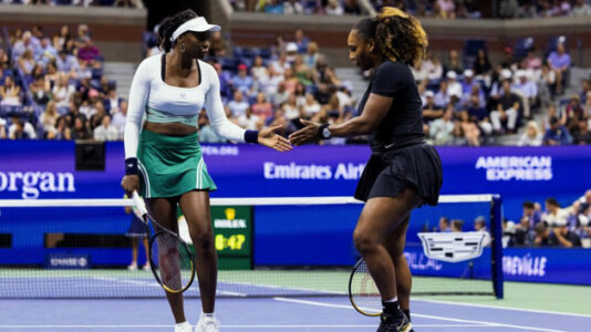 Serena Williams, Venus Williams walk off court in likely last doubles match together