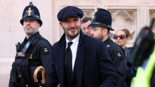 David Beckham stands in queue to pay respects to Queen Elizabeth II