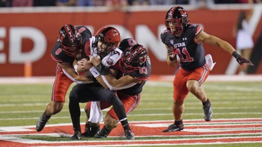 Cam Rising throws 4 TD passes, No. 14 Utah routs SDSU 35-7