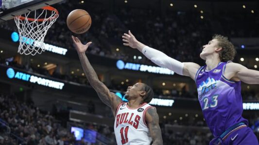 Chicago hosts Utah after Markkanen’s 49-point game