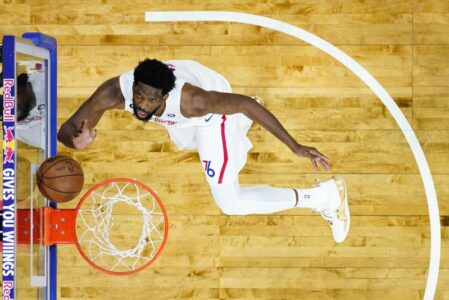 Embiid’s 59 points set NBA season-high as 76ers beat Jazz