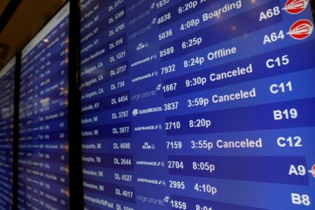 Travel nightmare: Thousands of flights cancelled amid dangerous storm