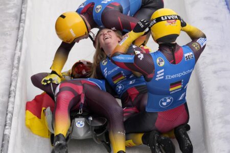 Germany leads fields at bobsled, luge world championships