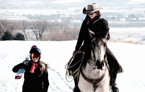 Skijoring in the Heber Valley