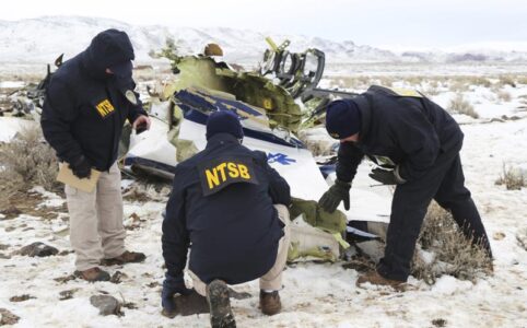 NTSB: Wing parts from air ambulance fell far from wreckage