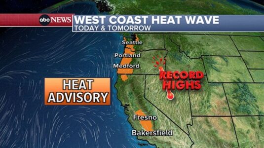 Dangerous heat wave continues along West Coast