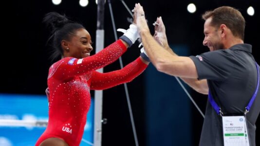 Simone Biles wins 6th world title, becomes most decorated gymnast in history