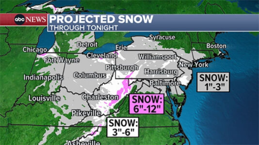 Winter storm: Schools close in Philadelphia, Baltimore, Pittsburgh as new blast of snow hits Northeast