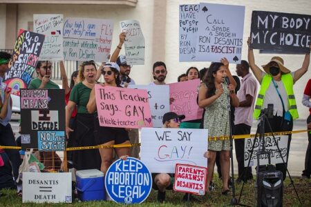 Florida lawmakers, advocates march in protest of anti-transgender legislation