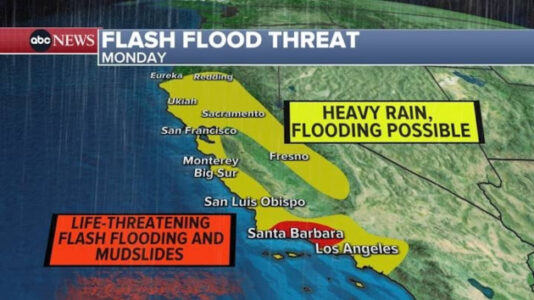 Powerful storm batters California with dangerous flooding