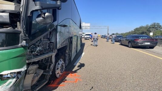 College student hailed a hero after he took control of bus after crash
