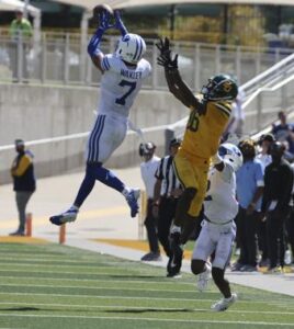 No. 22 BYU needs a late pick to secure a 34-28 win at Baylor and stay undefeated