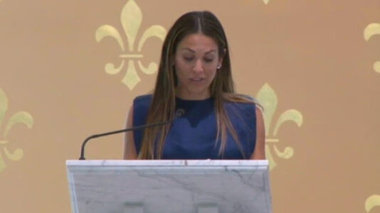 Johnny Gaudreau’s widow announces pregnancy with their third child at memorial service