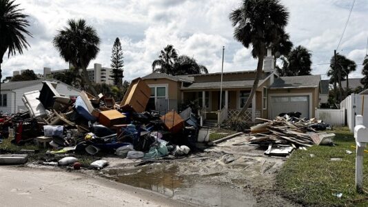 Hurricane Milton’s 100 mph winds bring fears of turning Helene debris into dangerous projectiles