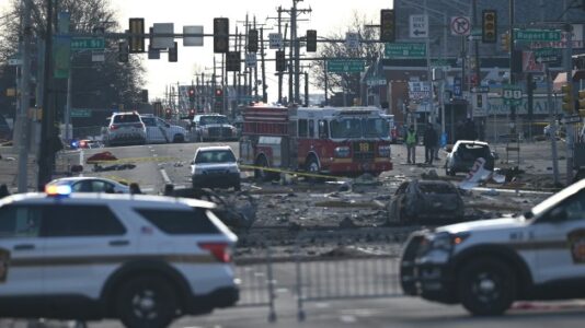 Seven dead, including child, in medical jet crash near Philadelphia mall