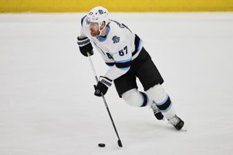 Utah Hockey Club left wing Lawson Crouse (67) skates during an NHL hockey game, Feb. 9, 2025, in Washington. (AP Photo/Nick Wass, File)