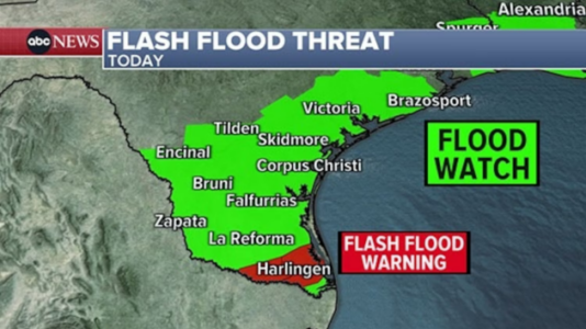 Extreme, record-breaking flooding sweeps through southern Texas