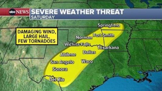 More than 30 million on alert for severe weather over Easter weekend