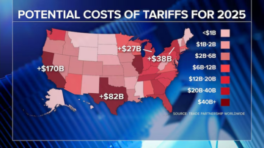 Trump tariffs: How much more importers could pay in your state