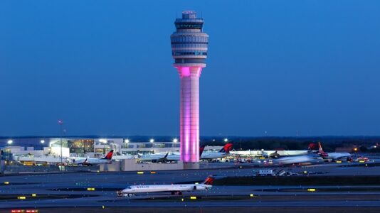 Nearly 400 flights canceled into and out of Atlanta airport due to severe weather