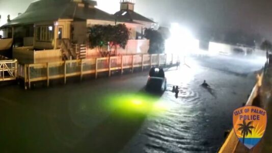 Civilians jump into creek to rescue ride-share driver from sinking car: Police