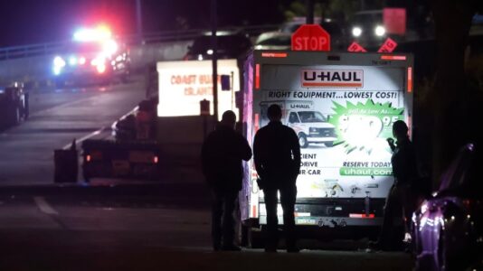 Officers fire shots after driver tries to ram into Coast Guard Base Alameda, 2 hurt