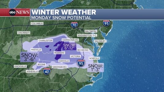 Winter weather hits Midwest, East as Pacific Northwest braces for atmospheric river