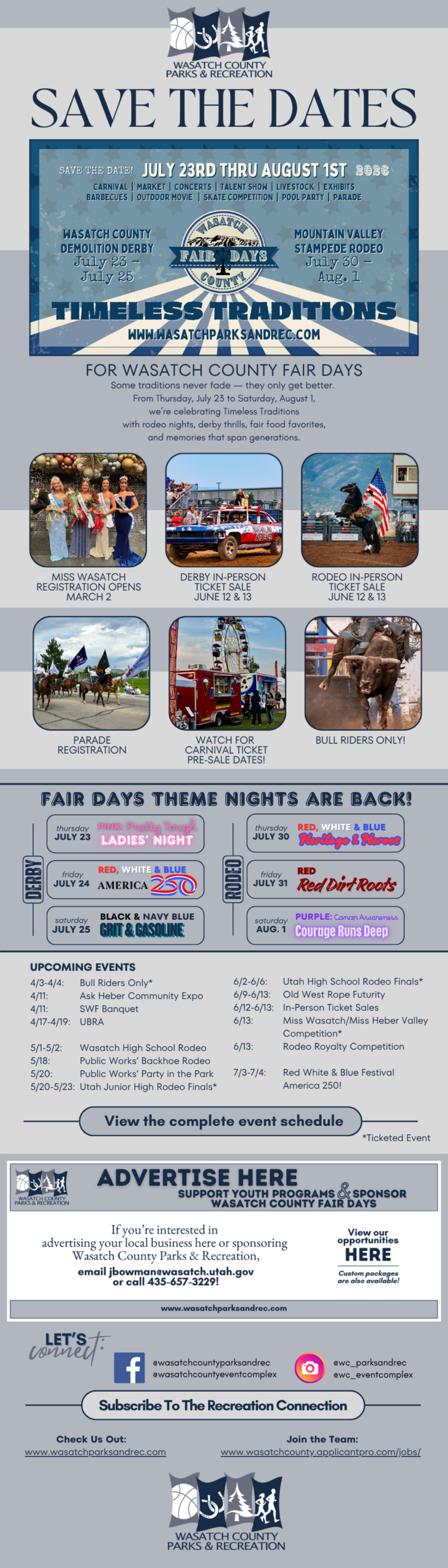 Wasatch county Parks and Rec